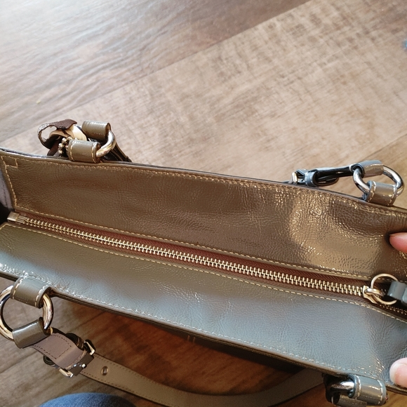 Coach Leather Shoulder Bag with Silk Scarf detail - Picture 7 of 9